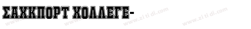 JACKPORT COLLEGE字体转换
